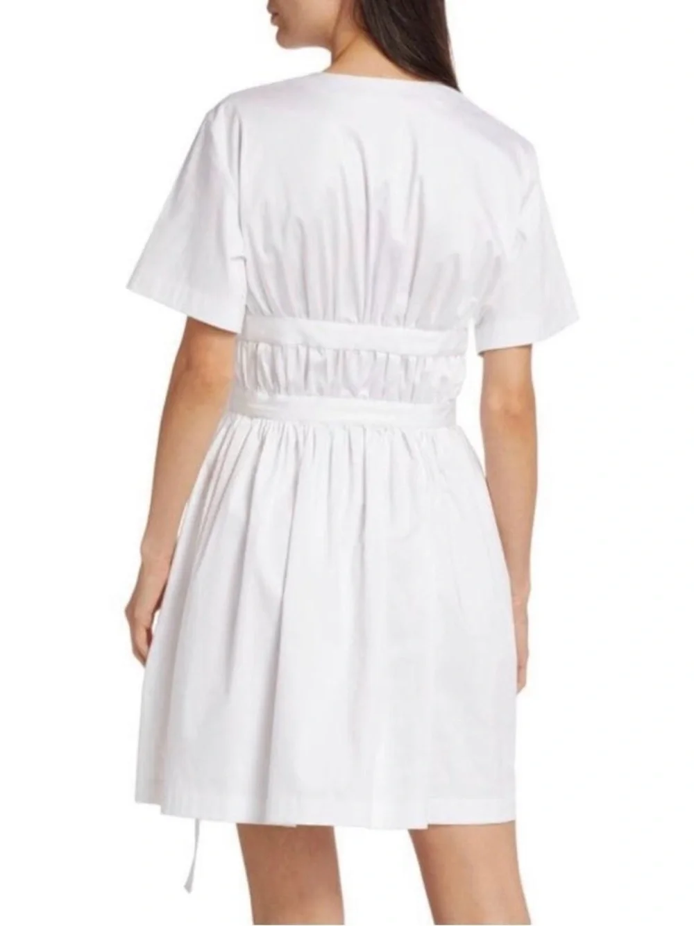 Altuzarra-Malik Plunging D-Ring Mini Dress